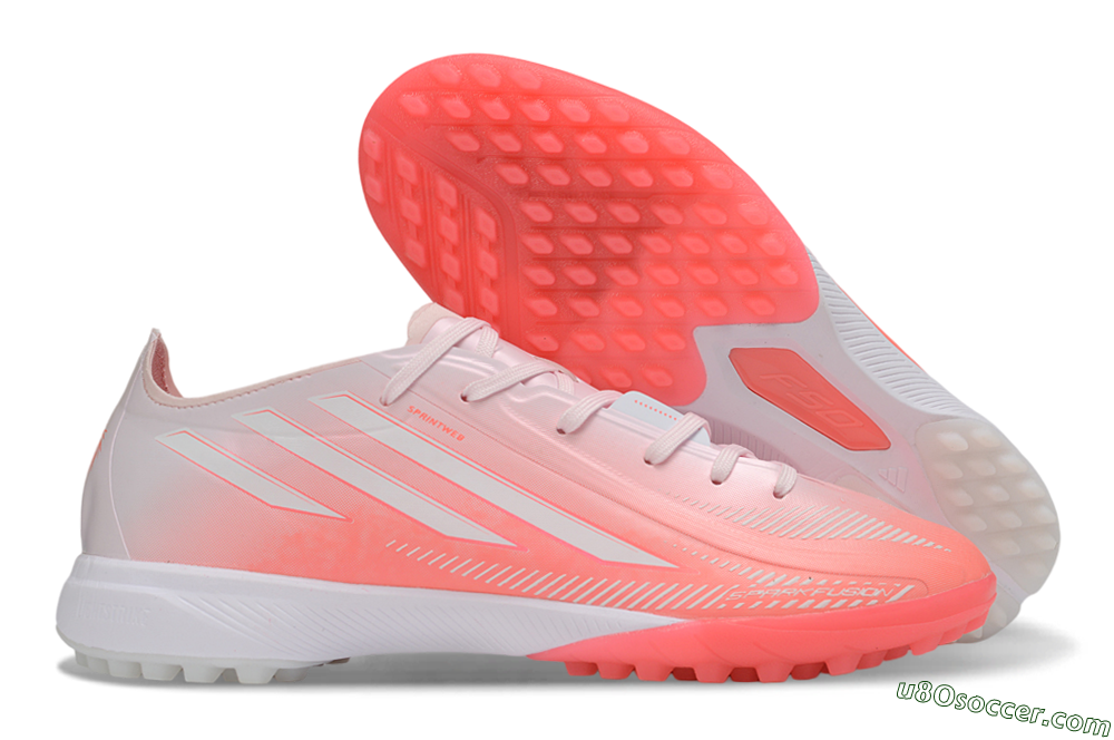 Adidas F50 Hyperfast Pro TF Artificial Turf Soccer Shoes - Pink/Flash Aqua/Solar Pink 1
