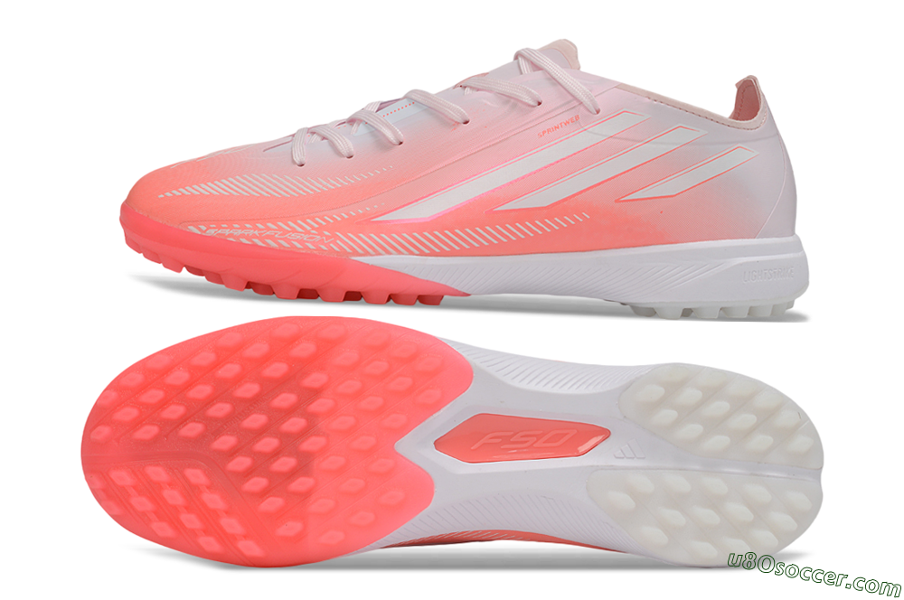 Adidas F50 Hyperfast Pro TF Artificial Turf Soccer Shoes - Pink/Flash Aqua/Solar Pink 0