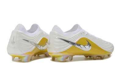 Nike Tiempo Legend 11 Elite FG Firm Ground Soccer Cleats - White/Metallic Gold/Chrome