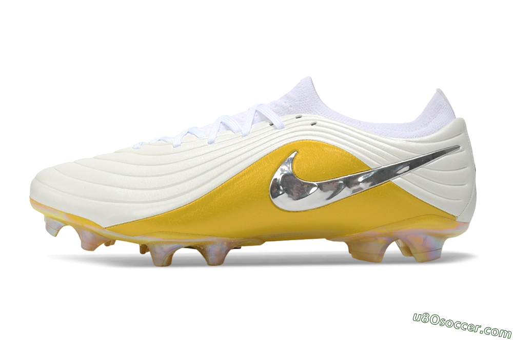 Nike Tiempo Legend 11 Elite FG Firm Ground Soccer Cleats - White/Metallic Gold/Chrome 2
