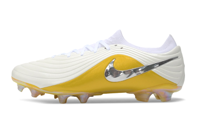 Nike Tiempo Legend 11 Elite FG Firm Ground Soccer Cleats - White/Metallic Gold/Chrome