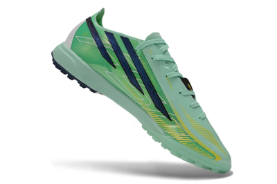 Adidas F50 Hyperfast Pro TF Artificial Turf Soccer Shoes - Green/Mint Rush/Dark Navy