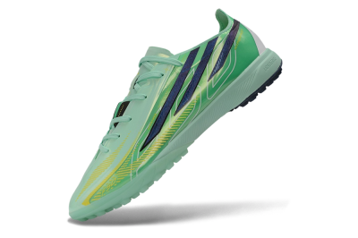 Adidas F50 Hyperfast Pro TF Artificial Turf Soccer Shoes - Green/Mint Rush/Dark Navy