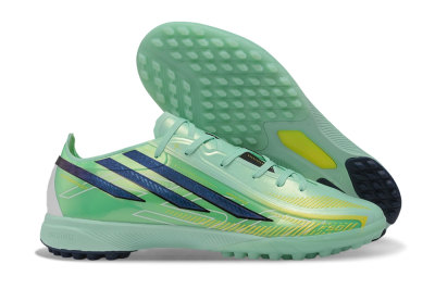 Adidas F50 Hyperfast Pro TF Artificial Turf Soccer Shoes - Green/Mint Rush/Dark Navy
