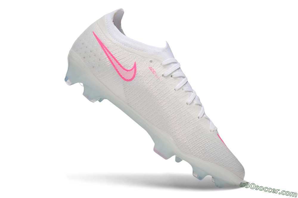 Nike Air Zoom Mercurial Vapor 17 Elite FG Firm Ground Soccer Cleats - White/White/Hyper Pink 4