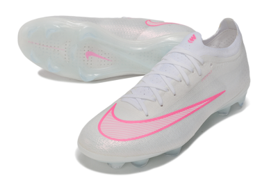 Nike Air Zoom Mercurial Vapor 17 Elite FG Firm Ground Soccer Cleats - White/White/Hyper Pink