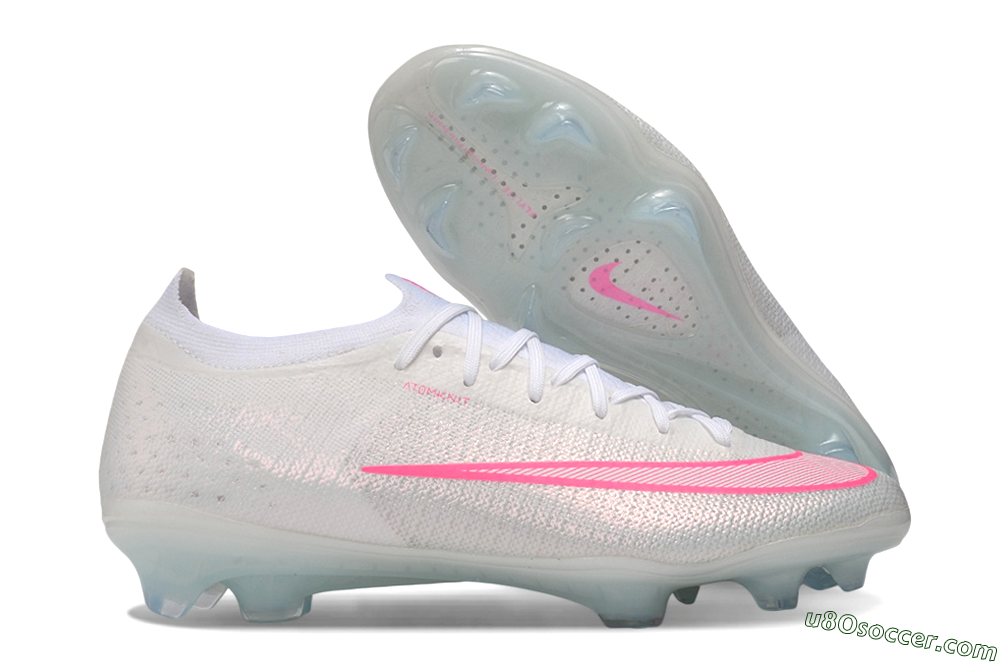Nike Air Zoom Mercurial Vapor 17 Elite FG Firm Ground Soccer Cleats - White/White/Hyper Pink 1