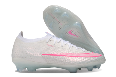 Nike Air Zoom Mercurial Vapor 17 Elite FG Firm Ground Soccer Cleats - White/White/Hyper Pink