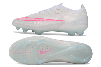 Nike Air Zoom Mercurial Vapor 17 Elite FG Firm Ground Soccer Cleats - White/White/Hyper Pink