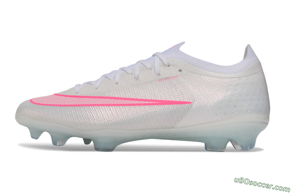 Nike Air Zoom Mercurial Vapor 17 Elite FG Firm Ground Soccer Cleats - White/White/Hyper Pink 2
