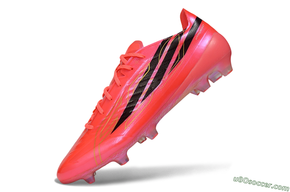 Adidas F50 Hyperfast Evo FG Firm Ground Soccer Cleats - Pink/Solar Pink/Core Black 5