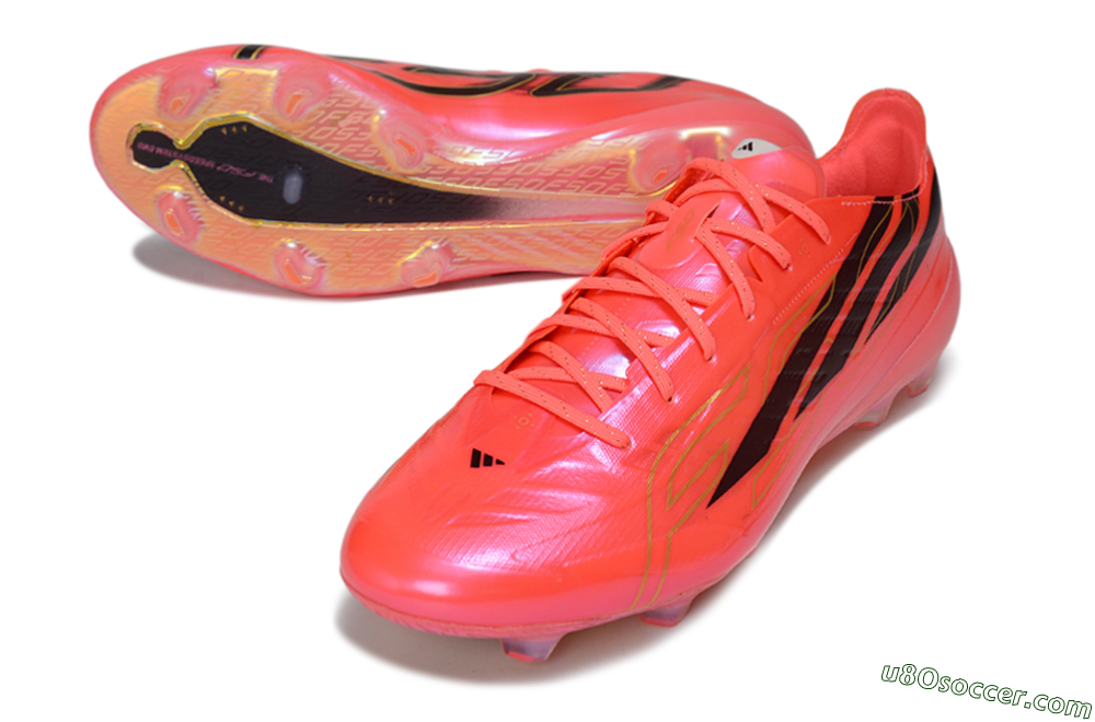 Adidas F50 Hyperfast Evo FG Firm Ground Soccer Cleats - Pink/Solar Pink/Core Black 3