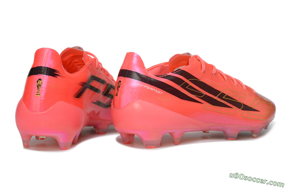 Adidas F50 Hyperfast Evo FG Firm Ground Soccer Cleats - Pink/Solar Pink/Core Black 6
