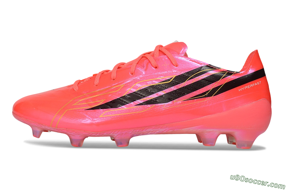 Adidas F50 Hyperfast Evo FG Firm Ground Soccer Cleats - Pink/Solar Pink/Core Black 2