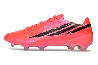 Adidas F50 Hyperfast Evo FG Firm Ground Soccer Cleats - Pink/Solar Pink/Core Black
