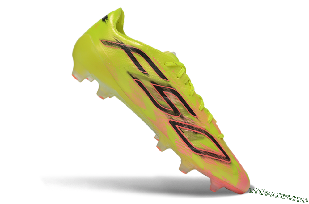 Adidas F50 Hyperfast Evo FG Firm Ground Soccer Cleats - Yellow/Solar Yellow/Lucid Pink 4