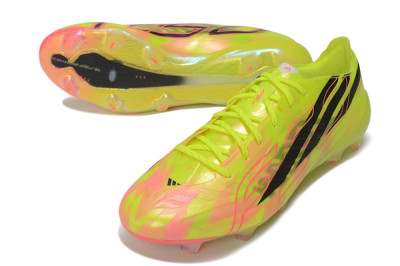 Adidas F50 Hyperfast Evo FG Firm Ground Soccer Cleats - Yellow/Solar Yellow/Lucid Pink