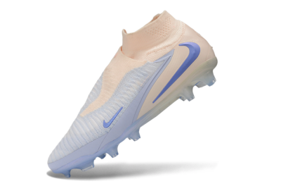 Nike Phantom 6 Elite High FG Firm Ground Soccer Cleats - Beige/Peach/Periwinkle