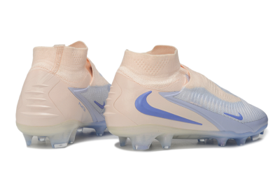 Nike Phantom 6 Elite High FG Firm Ground Soccer Cleats - Beige/Peach/Periwinkle