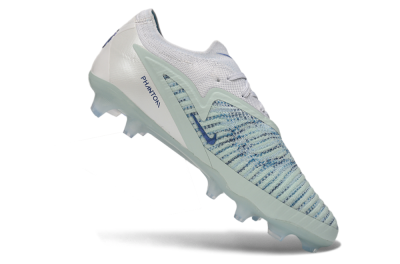 Nike Phantom 6 Elite Low FG Firm Ground Soccer Cleats - White/Glacier Blue/Metallic Royal
