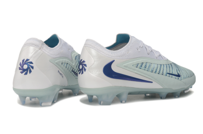Nike Phantom 6 Elite Low FG Firm Ground Soccer Cleats - White/Glacier Blue/Metallic Royal