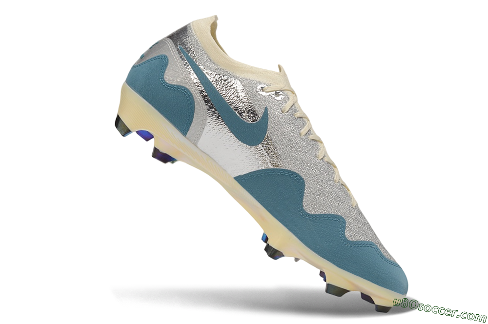 Nike Air Zoom Mercurial Vapor 17 Elite FG Firm Ground Soccer Cleats - Blue/Dusty Blue/Metallic Silver 4