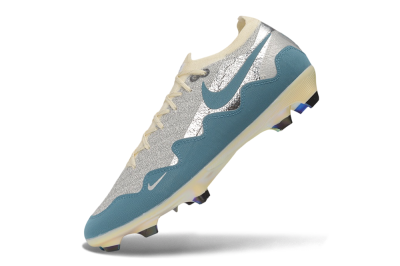 Nike Air Zoom Mercurial Vapor 17 Elite FG Firm Ground Soccer Cleats - Blue/Dusty Blue/Metallic Silver