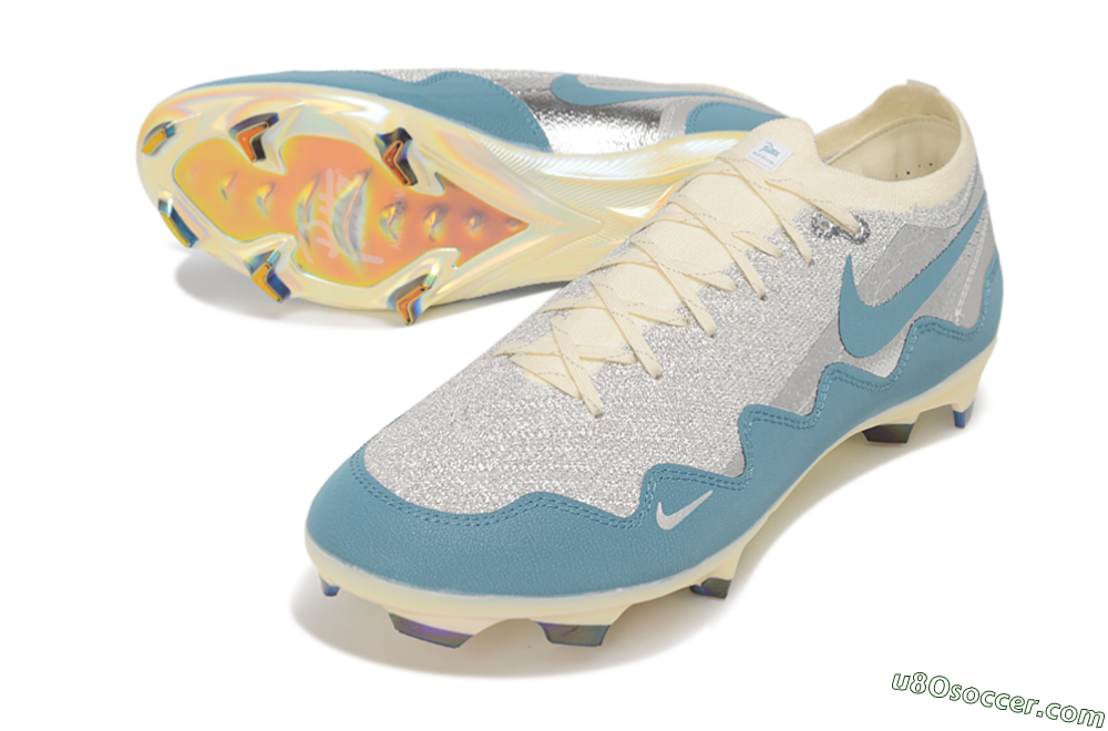 Nike Air Zoom Mercurial Vapor 17 Elite FG Firm Ground Soccer Cleats - Blue/Dusty Blue/Metallic Silver 3