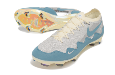 Nike Air Zoom Mercurial Vapor 17 Elite FG Firm Ground Soccer Cleats - Blue/Dusty Blue/Metallic Silver
