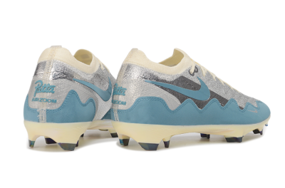 Nike Air Zoom Mercurial Vapor 17 Elite FG Firm Ground Soccer Cleats - Blue/Dusty Blue/Metallic Silver