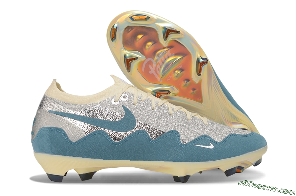 Nike Air Zoom Mercurial Vapor 17 Elite FG Firm Ground Soccer Cleats - Blue/Dusty Blue/Metallic Silver 1