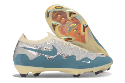Nike Air Zoom Mercurial Vapor 17 Elite FG Firm Ground Soccer Cleats - Blue/Dusty Blue/Metallic Silver