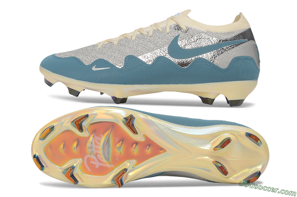 Nike Air Zoom Mercurial Vapor 17 Elite FG Firm Ground Soccer Cleats - Blue/Dusty Blue/Metallic Silver 0