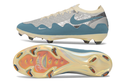 Nike Air Zoom Mercurial Vapor 17 Elite FG Firm Ground Soccer Cleats - Blue/Dusty Blue/Metallic Silver