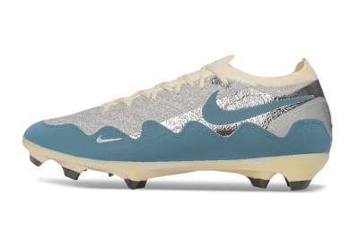 Nike Air Zoom Mercurial Vapor 17 Elite FG Firm Ground Soccer Cleats - Blue/Dusty Blue/Metallic Silver
