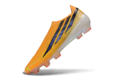 Adidas F50 Hyperfast Elite Laceless FG Firm Ground Soccer Cleats - Orange/Solar Orange/Core Black