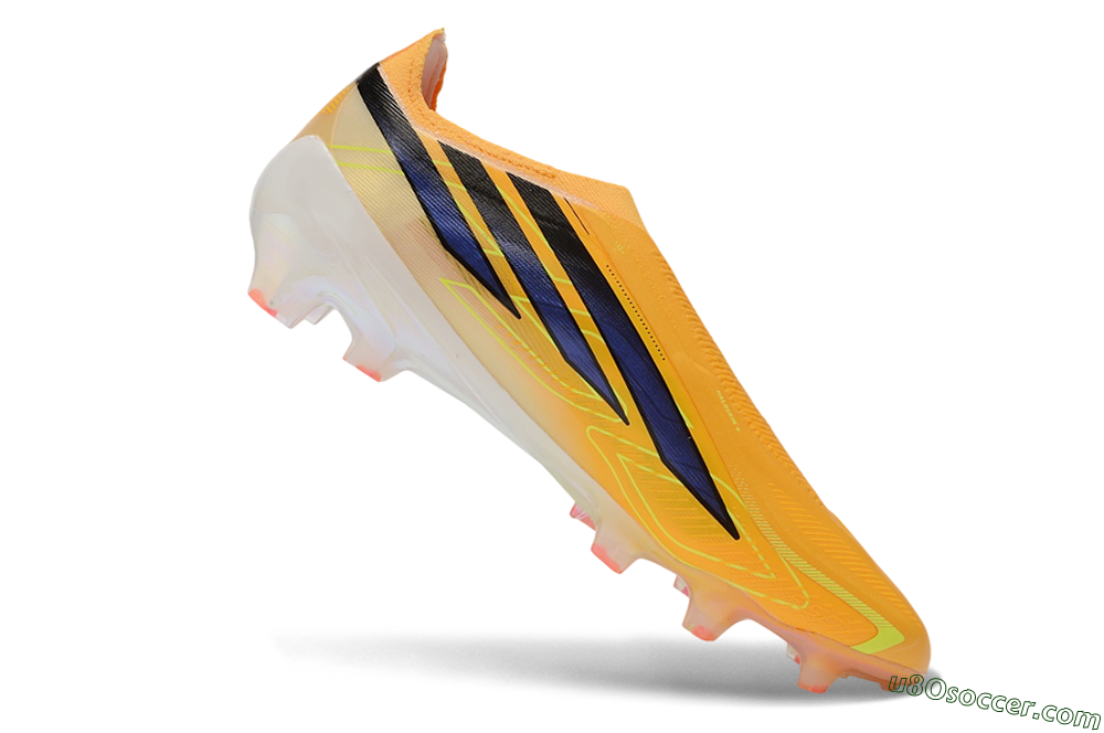 Adidas F50 Hyperfast Elite Laceless FG Firm Ground Soccer Cleats - Orange/Solar Orange/Core Black 4