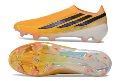 Adidas F50 Hyperfast Elite Laceless FG Firm Ground Soccer Cleats - Orange/Solar Orange/Core Black