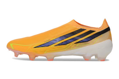 Adidas F50 Hyperfast Elite Laceless FG Firm Ground Soccer Cleats - Orange/Solar Orange/Core Black