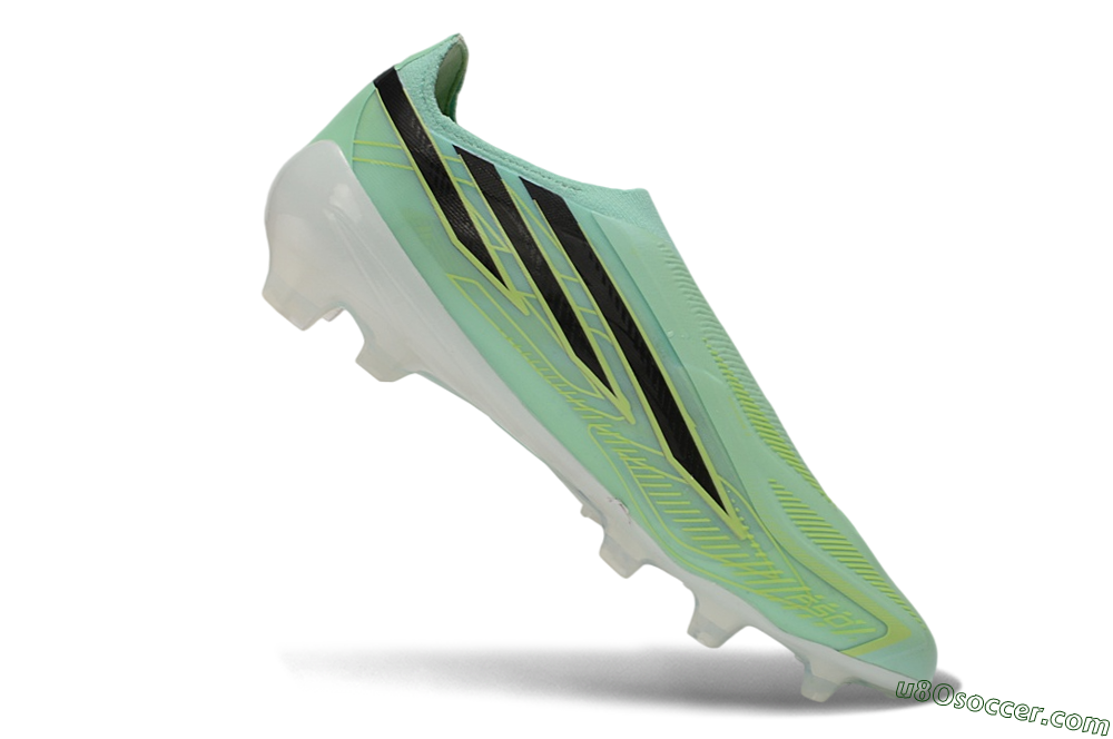 Adidas F50 Hyperfast Elite Laceless FG Firm Ground Soccer Cleats - Green/Mint Rush/Core Black 4