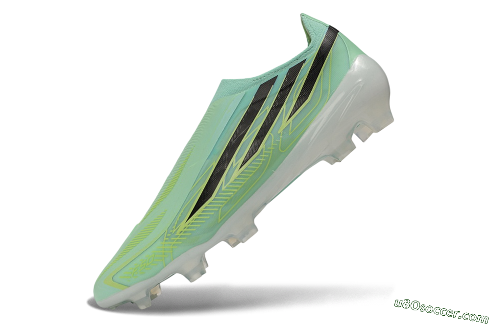 Adidas F50 Hyperfast Elite Laceless FG Firm Ground Soccer Cleats - Green/Mint Rush/Core Black 5