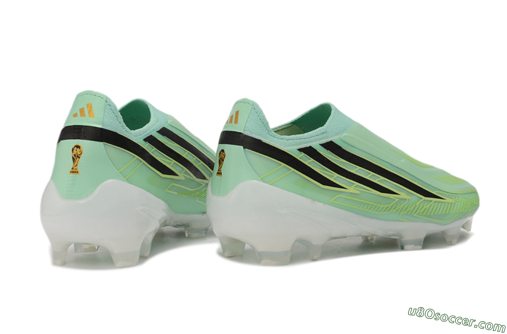 Adidas F50 Hyperfast Elite Laceless FG Firm Ground Soccer Cleats - Green/Mint Rush/Core Black 6
