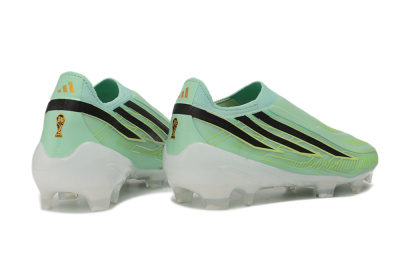 Adidas F50 Hyperfast Elite Laceless FG Firm Ground Soccer Cleats - Green/Mint Rush/Core Black