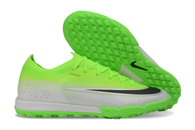 Nike Air Zoom Mercurial Vapor 17 Elite TF Artificial Turf Soccer Shoes - Green/Volt/Metallic Silver