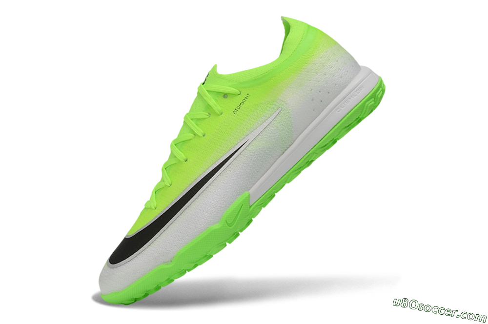 Nike Air Zoom Mercurial Vapor 17 Elite TF Artificial Turf Soccer Shoes - Green/Volt/Metallic Silver 5
