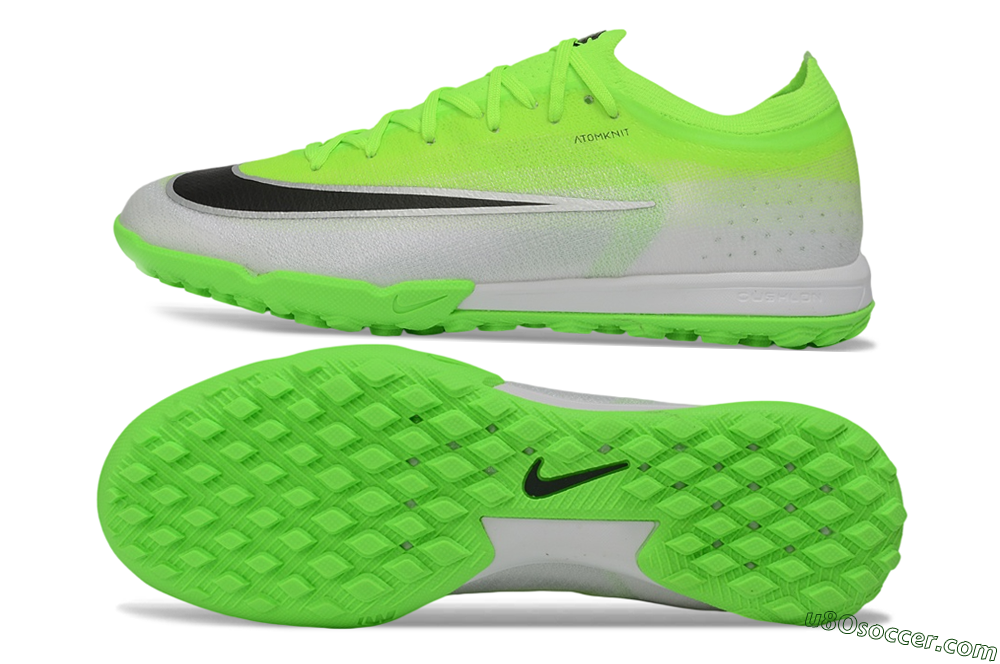 Nike Air Zoom Mercurial Vapor 17 Elite TF Artificial Turf Soccer Shoes - Green/Volt/Metallic Silver 0