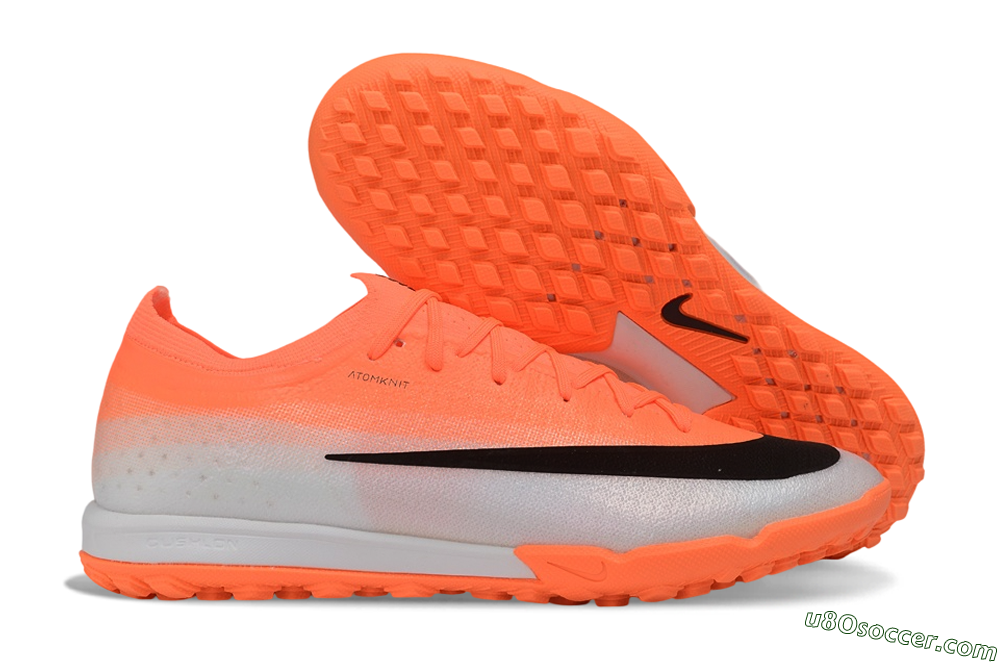 Nike Air Zoom Mercurial Vapor 17 Elite TF Artificial Turf Soccer Shoes - Orange/Bright Crimson/Metallic Silver 1