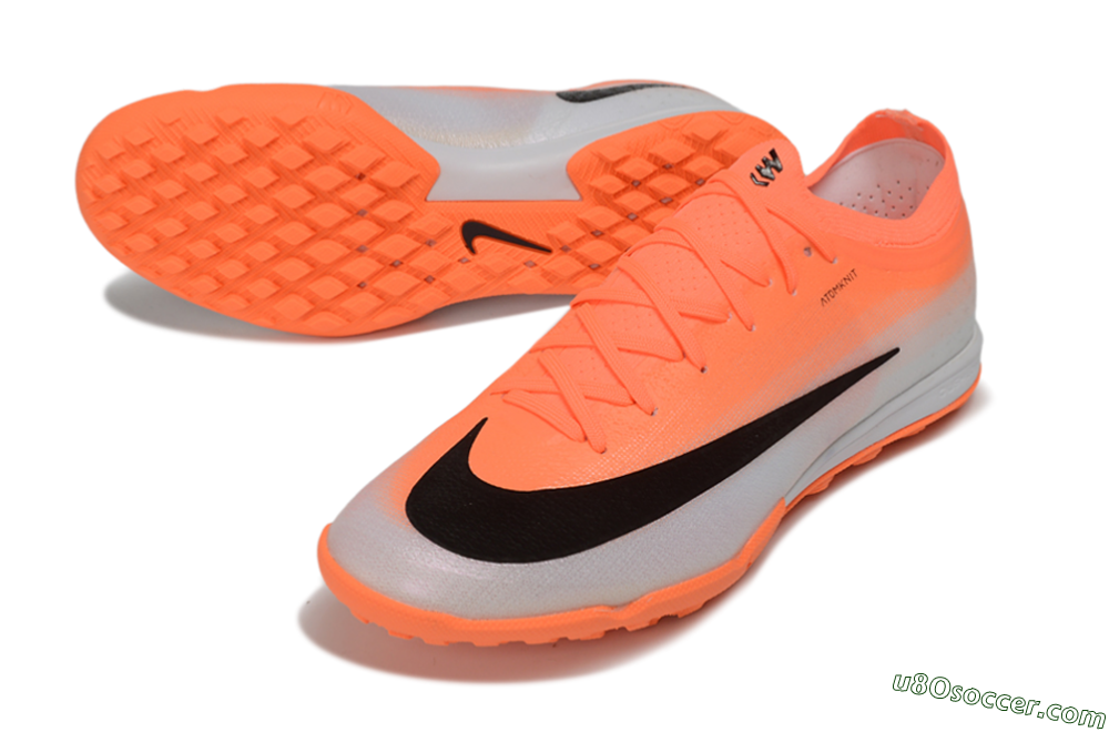 Nike Air Zoom Mercurial Vapor 17 Elite TF Artificial Turf Soccer Shoes - Orange/Bright Crimson/Metallic Silver 3