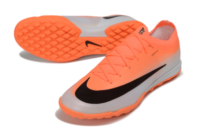 Nike Air Zoom Mercurial Vapor 17 Elite TF Artificial Turf Soccer Shoes - Orange/Bright Crimson/Metallic Silver