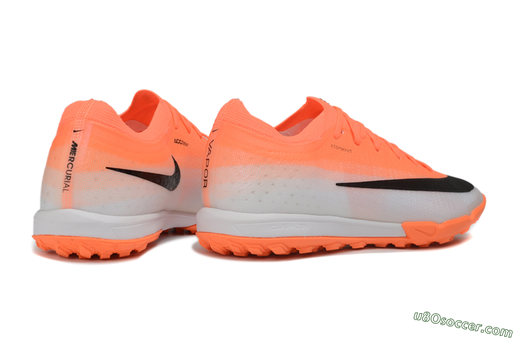 Nike Air Zoom Mercurial Vapor 17 Elite TF Artificial Turf Soccer Shoes - Orange/Bright Crimson/Metallic Silver 6